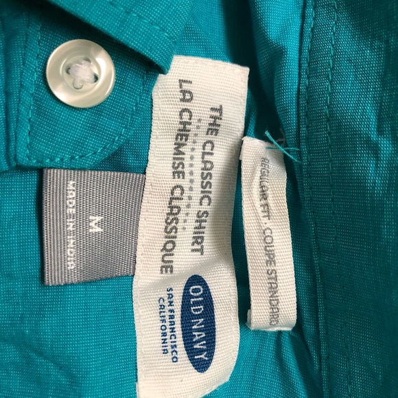 Turquoise Button Down - Picture 2 of 4